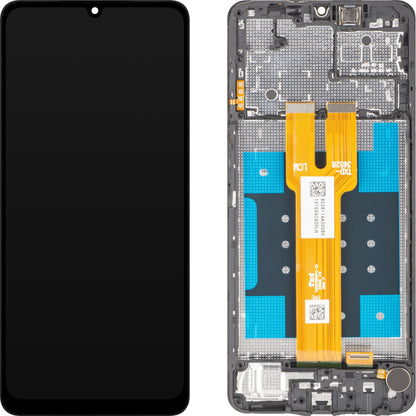 Écran tactile MP compatible avec Samsung Galaxy A06 5G A066, avec cadre, noir