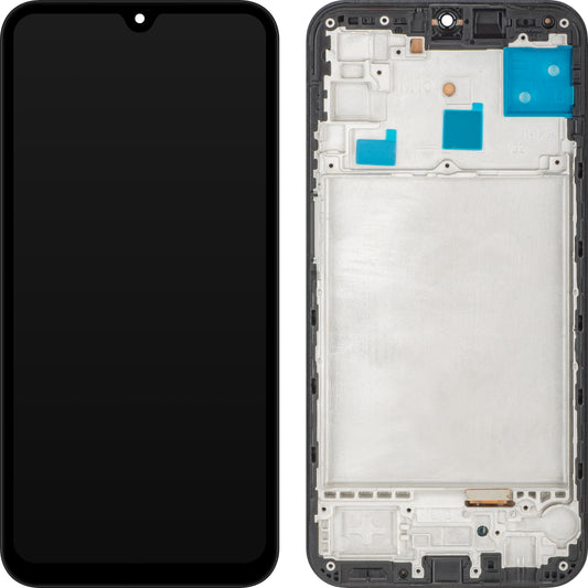 Écran tactile MP compatible avec Samsung Galaxy M15, avec cadre, noir