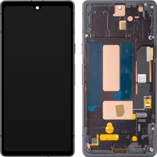 Écran avec Touchscreen MP compatible avec Google Pixel 7a, avec Cadre, Version OLED, Noir