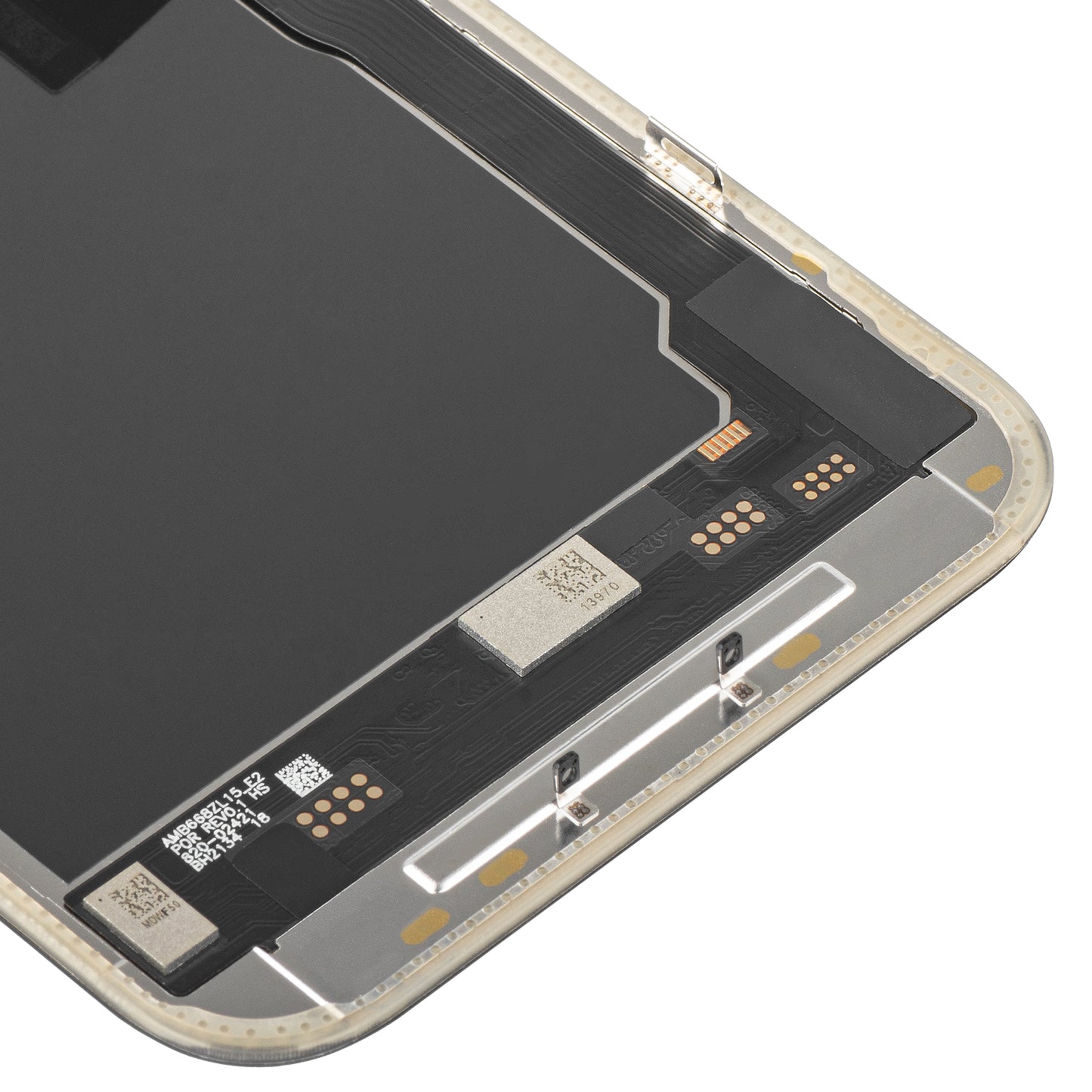 Écran tactile MP compatible avec Apple iPhone 15 Pro Max, avec cadre, Version Soft OLED IC Movable 120Hz FHD, Noir