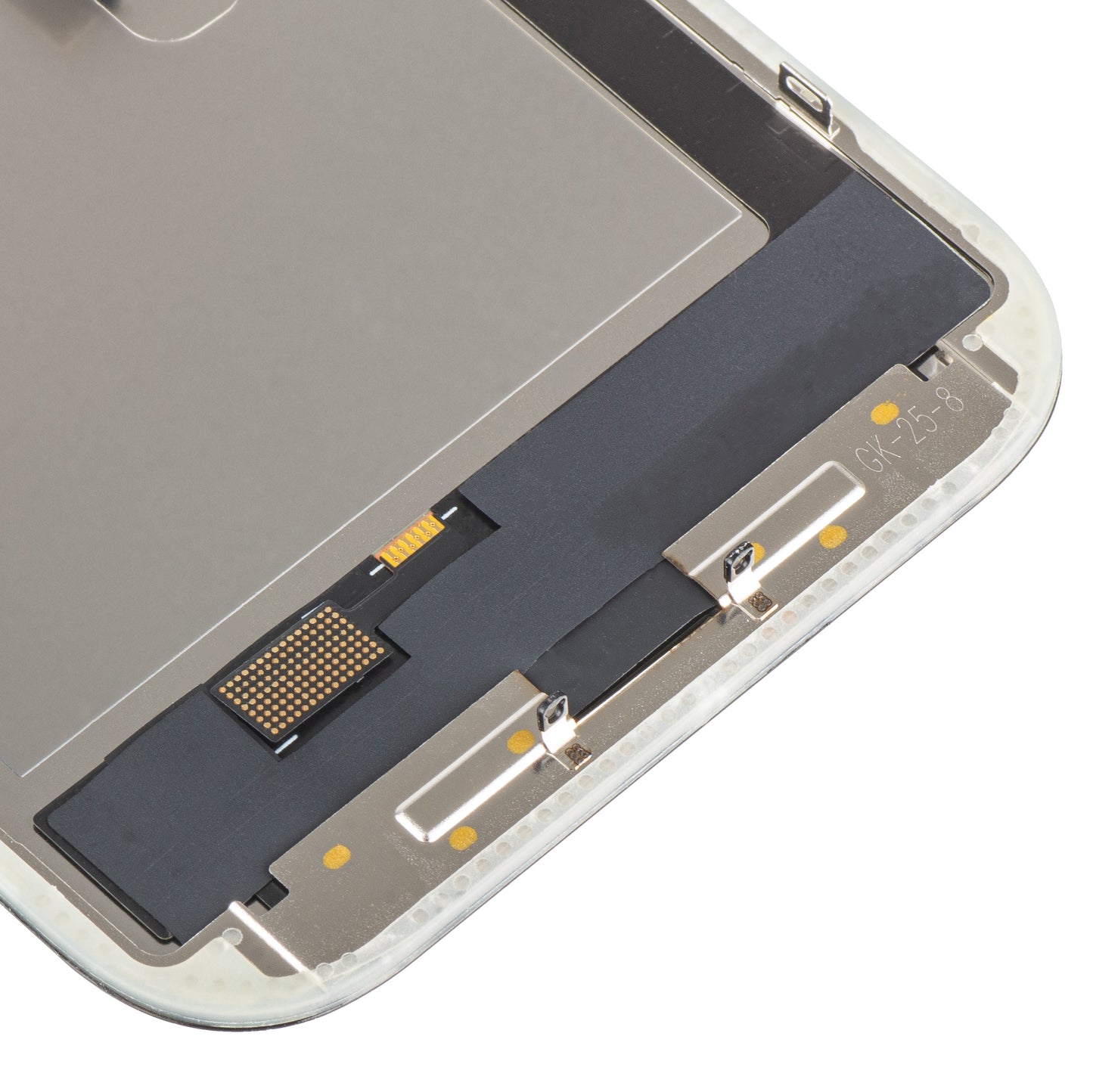 Écran tactile MP compatible avec Apple iPhone 16 Pro, avec Cadre, Version OLED FHD IC Movable, Noir
