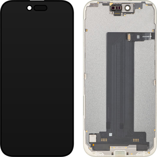 Écran tactile MP compatible avec Apple iPhone 17 Air, avec cadre, version logicielle OLED FHD 120Hz Diagnostic, noir