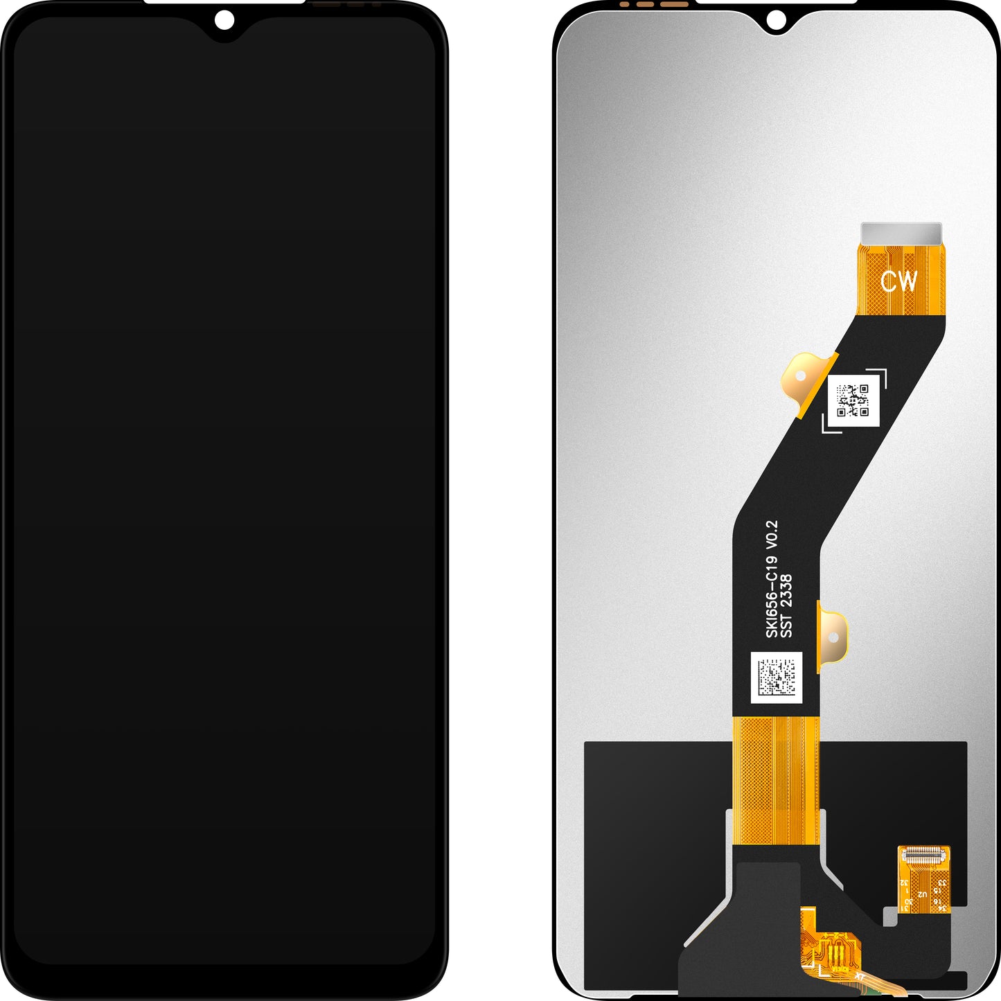 Écran avec Touchscreen MP compatible avec ZTE Blade A34 / Blade A54