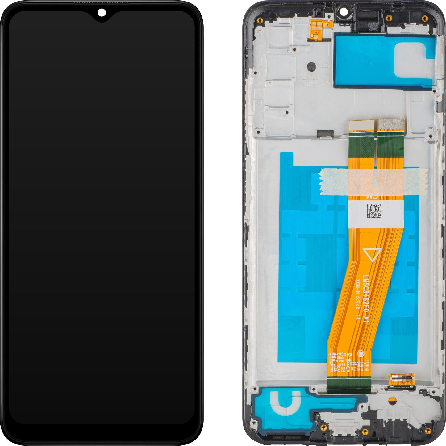 Écran avec écran tactile MP compatible avec Samsung Galaxy A03s A037, avec cadre, Version F, Noir