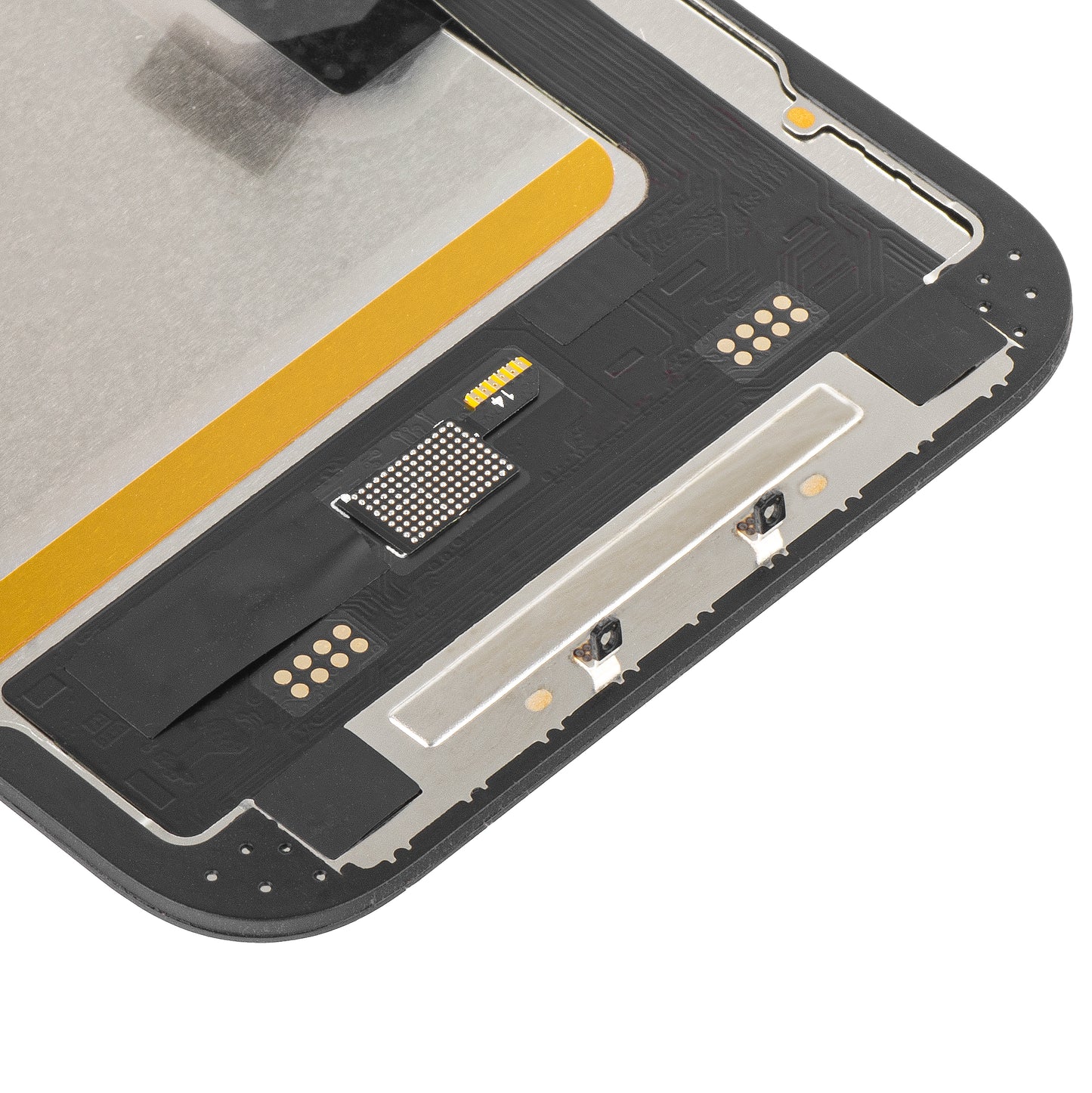 Écran tactile MP compatible avec Apple iPhone 14, avec cadre, version Soft OLED IC Movable FHD, Noir