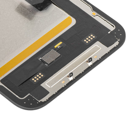 Écran tactile MP compatible avec Apple iPhone 14, avec cadre, version Soft OLED IC Movable FHD, Noir