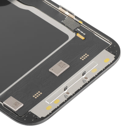 Écran tactile MP compatible avec Apple iPhone 14 Pro, avec cadre, version Soft OLED IC Movable 120Hz FHD, Noir