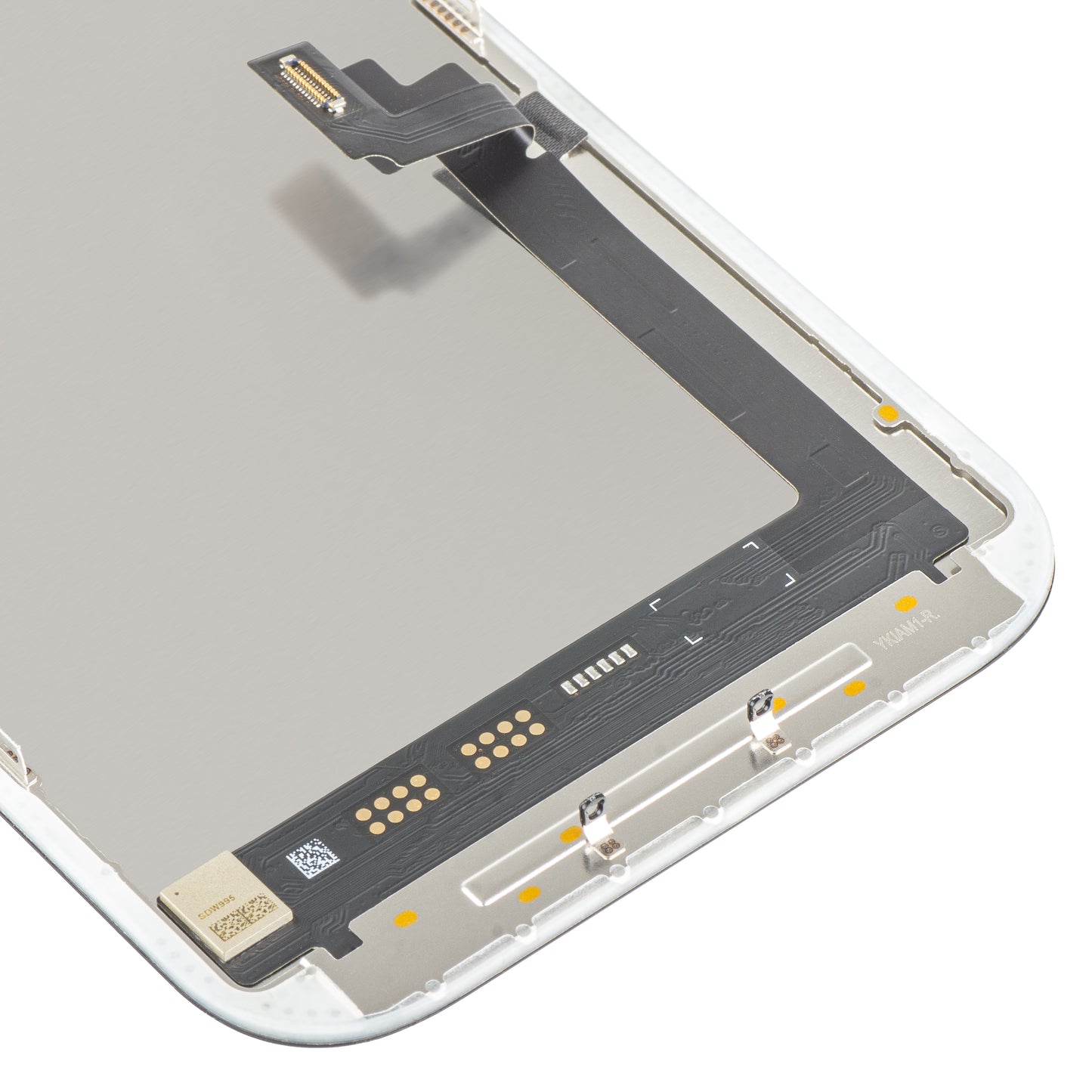 Écran tactile MP compatible avec Apple iPhone 17, avec cadre, version Soft OLED FHD 120Hz IC déplaçable, noir