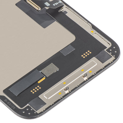 Écran tactile MP compatible avec Apple iPhone 14, avec cadre, version Soft OLED FHD 120Hz IC Movable, Noir