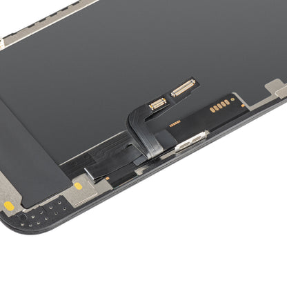 Écran tactile MP compatible avec Apple iPhone 12 / 12 Pro, avec cadre, version OLED FHD IC mobile, noir