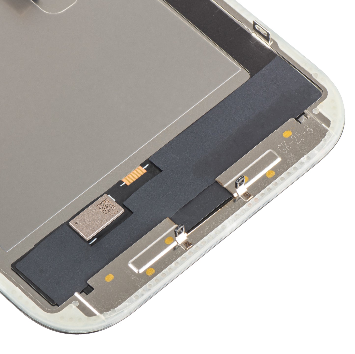 Écran tactile MP compatible avec Apple iPhone 16 Pro, avec Cadre, Version OLED FHD IC Movable, Noir