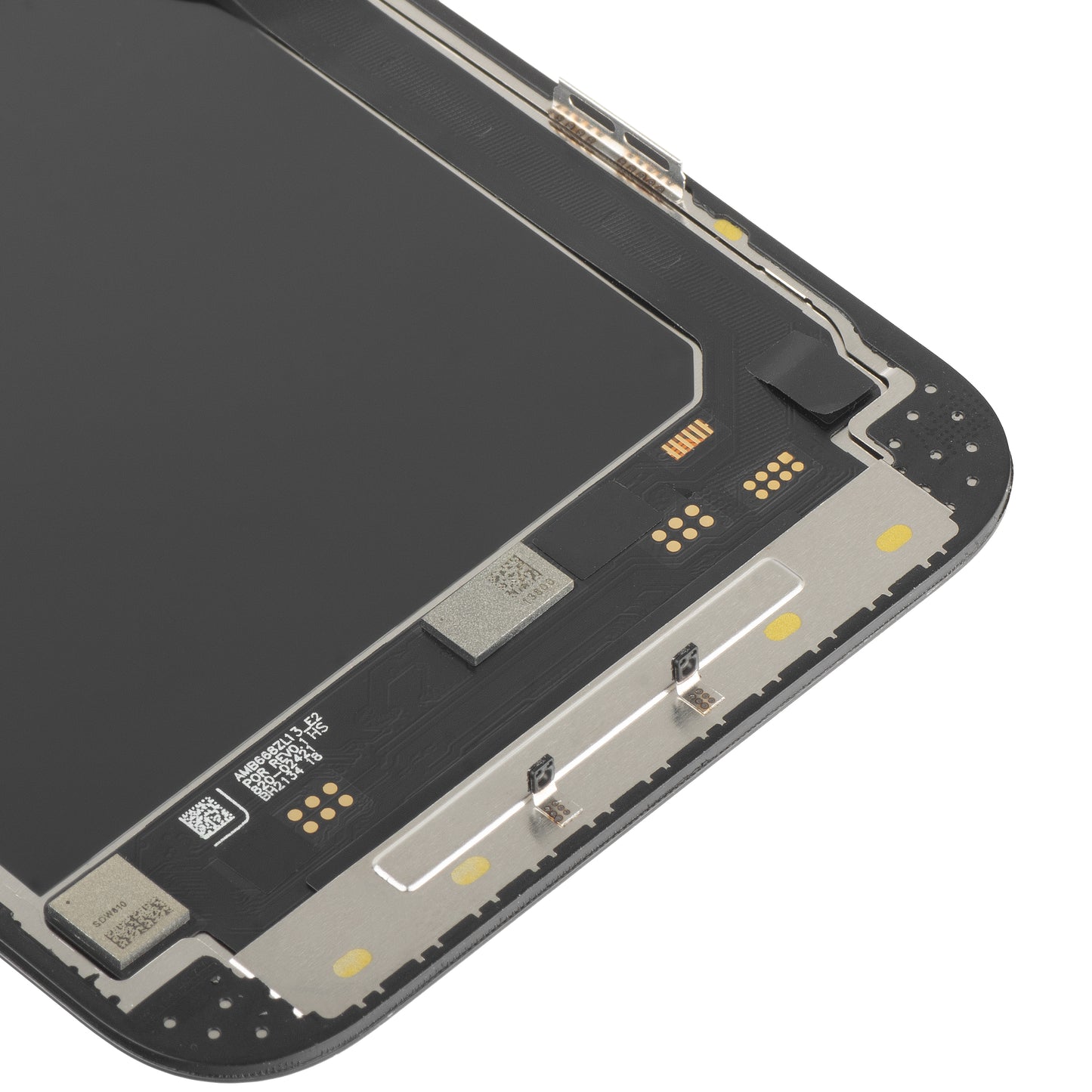 Écran tactile MP compatible avec Apple iPhone 13 Pro Max, avec cadre, Version Soft OLED IC Movable 120Hz FHD, Noir
