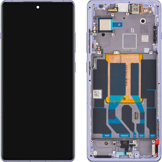 Écran tactile OnePlus 12R avec cadre, Violet Électrique (Electric Violet), Pack de service 621029000159