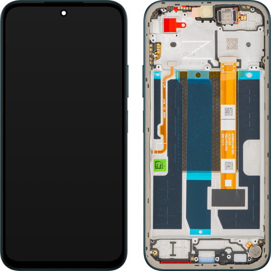 Écran tactile Oppo A6 avec cadre, Bleu (Sapphire Blue), Service Pack 621029000758