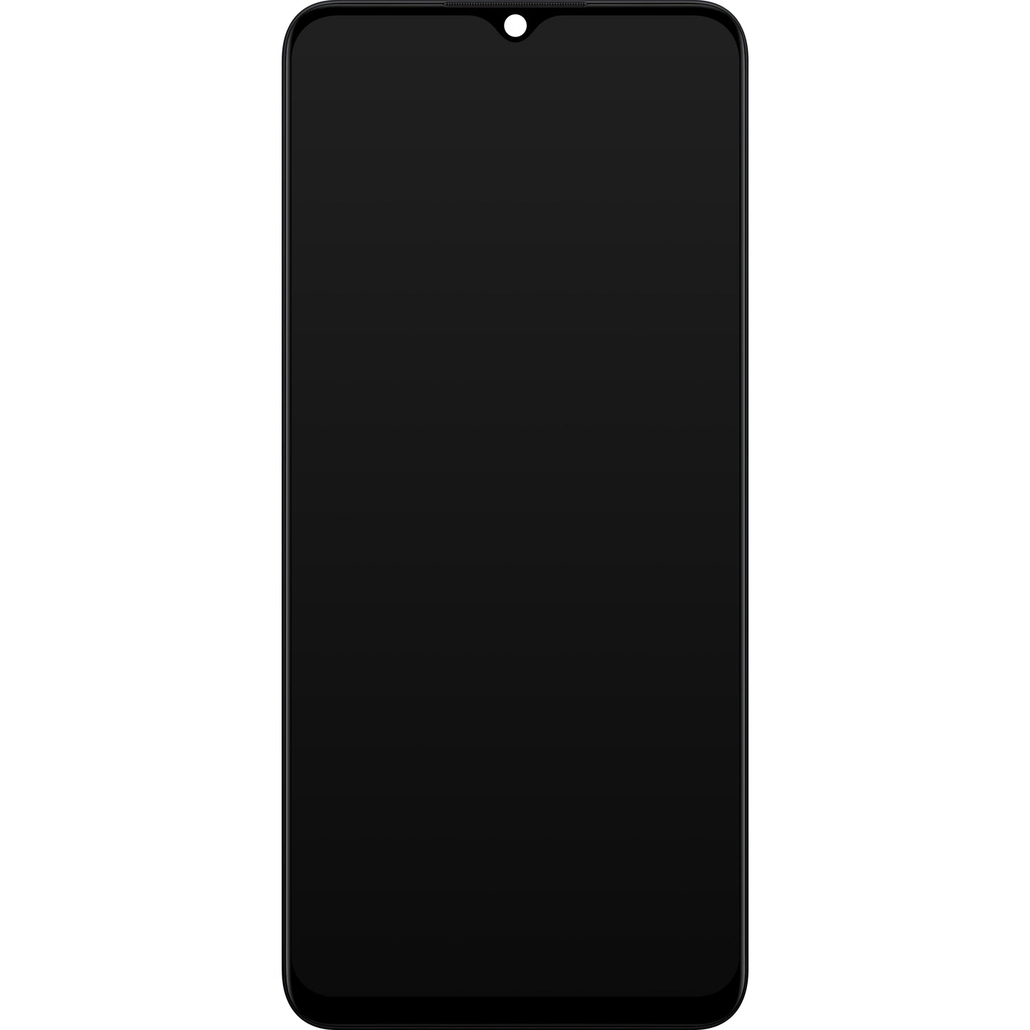 Écran tactile Oppo A91, avec cadre, noir, Service Pack 4903328