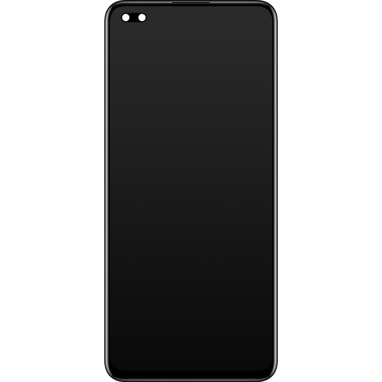 Écran tactile avec écran tactile Oppo Reno4 Lite, avec cadre, noir, Service Pack 4904988