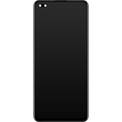 Écran tactile avec écran tactile Oppo Reno4 Lite, avec cadre, noir, Service Pack 4904988