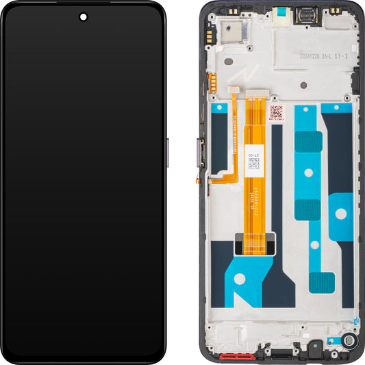 Écran tactile Realme C75 avec cadre, Marron Service Pack 621029000365