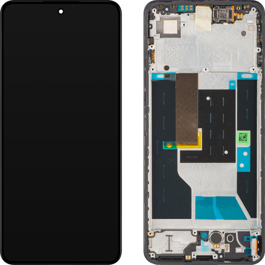 Écran tactile Realme 14T avec cadre, Noir (Obsidian Black), Pack de service 621029000502