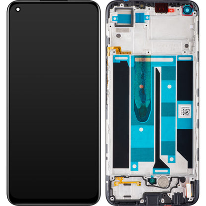 Écran tactile Realme 8, avec cadre, noir, échange 4906919