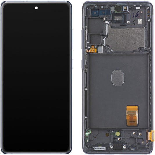 Écran avec écran tactile Samsung Galaxy S20 FE 5G G781, avec cadre, bleu marine, échange GH82-24214A