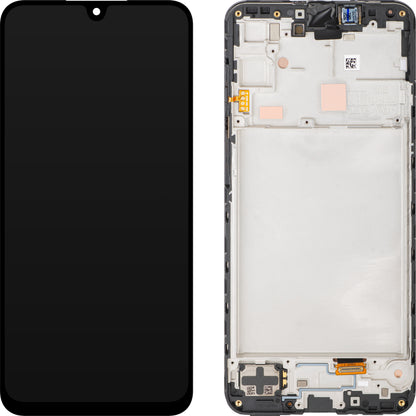 Écran tactile Samsung Galaxy A16 4G A165, avec cadre, noir, Service Pack GH82-36253A 