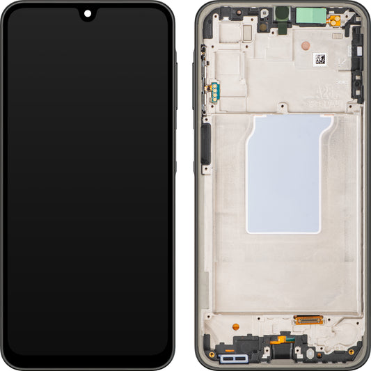 Écran tactile Samsung Galaxy A26 A266 avec cadre, noir, Service Pack GH82-37049A