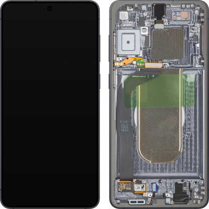 Écran tactile Samsung Galaxy S25 Edge S937, avec cadre, Noir (Titanium Jetblack), Pack de service GH82-37224C