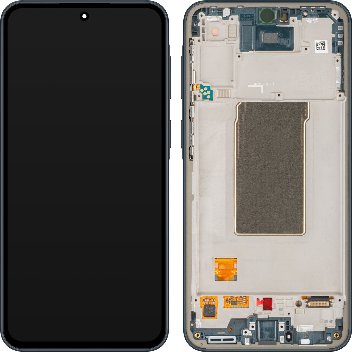 Écran avec écran tactile Samsung Galaxy A37 5G, avec cadre, vert (Graygreen), pack de service GH82-39232B