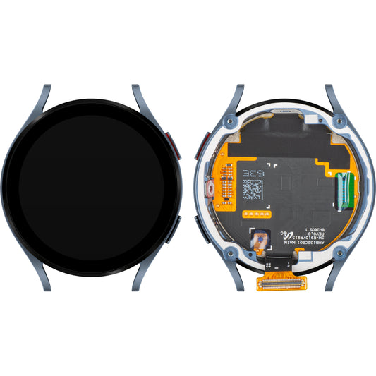 Écran tactile Samsung Galaxy Watch5 44mm, avec cadre, version BT, bleu, Service Pack GH82-30042B