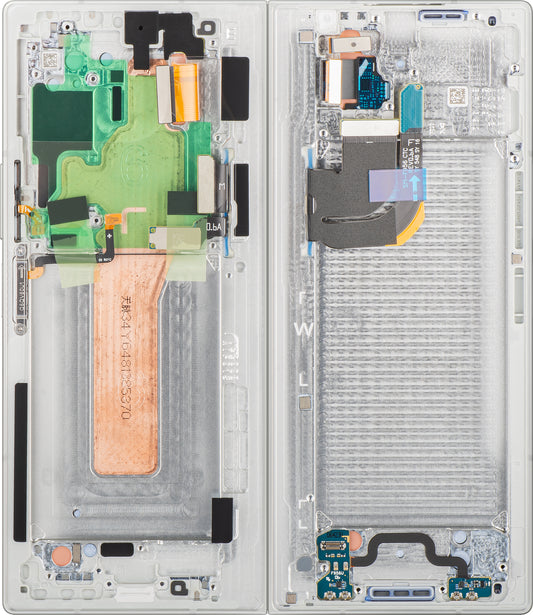 Écran tactile Samsung Galaxy Z Fold6 F956, avec cadre, sous-inner, blanc, pack de service GH82-35042E