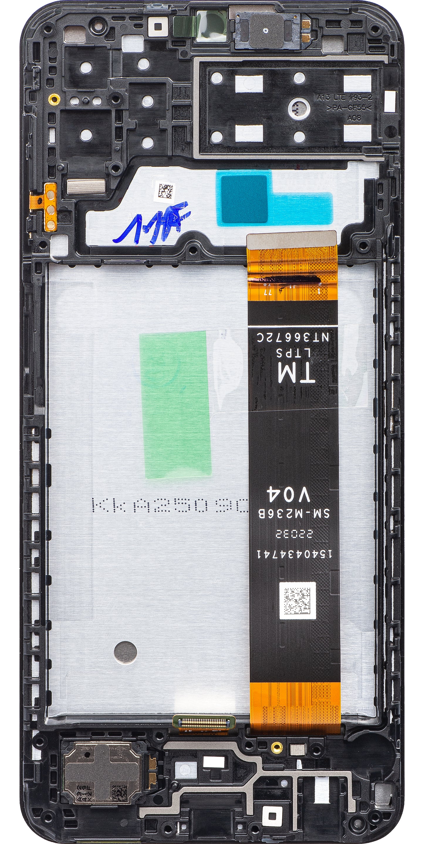 Écran tactile Samsung Galaxy A13 A135, avec cadre, noir, reconditionné GH82-28508A