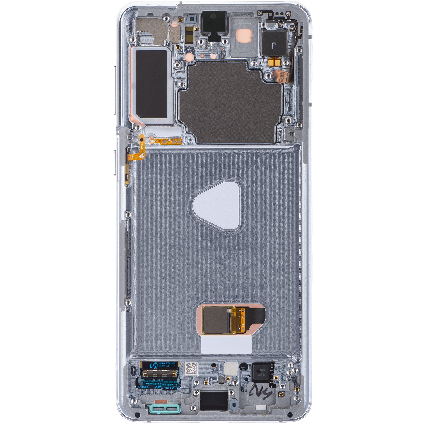 Écran tactile Samsung Galaxy S21+ 5G G996, avec cadre, argent (argent fantôme), Service Pack GH82-27268C 