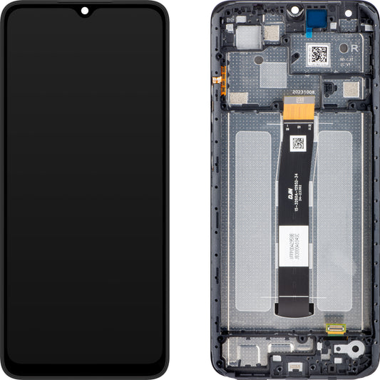 Écran tactile Xiaomi Redmi 12C, avec cadre, gris (Graphite Gray), Swap 5600010C3T00