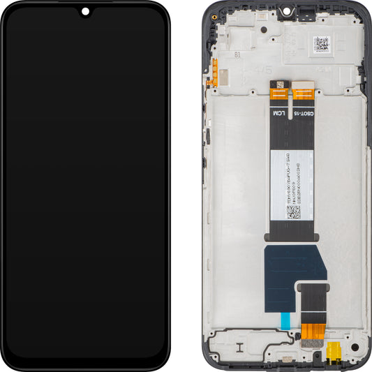 Écran tactile Xiaomi Poco C85 4G / Redmi 15C 4G, avec cadre, Version Globale, Noir, Service Pack 560009000O700