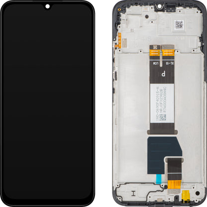 Écran tactile Xiaomi Redmi 15C 5G, avec cadre, noir, Pack de service 56000200P1500
