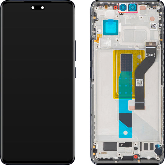 Écran tactile Xiaomi 13 Lite, avec cadre, noir, Service Pack 5600030L9S00