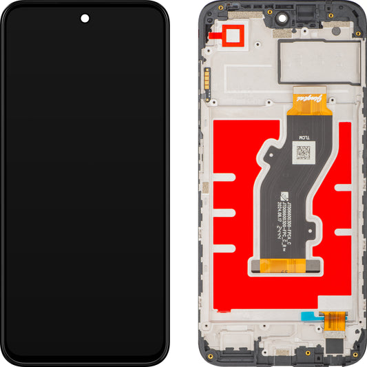 Écran tactile ZTE Blade V70 Design, avec cadre, noir, Service Pack 80800520973