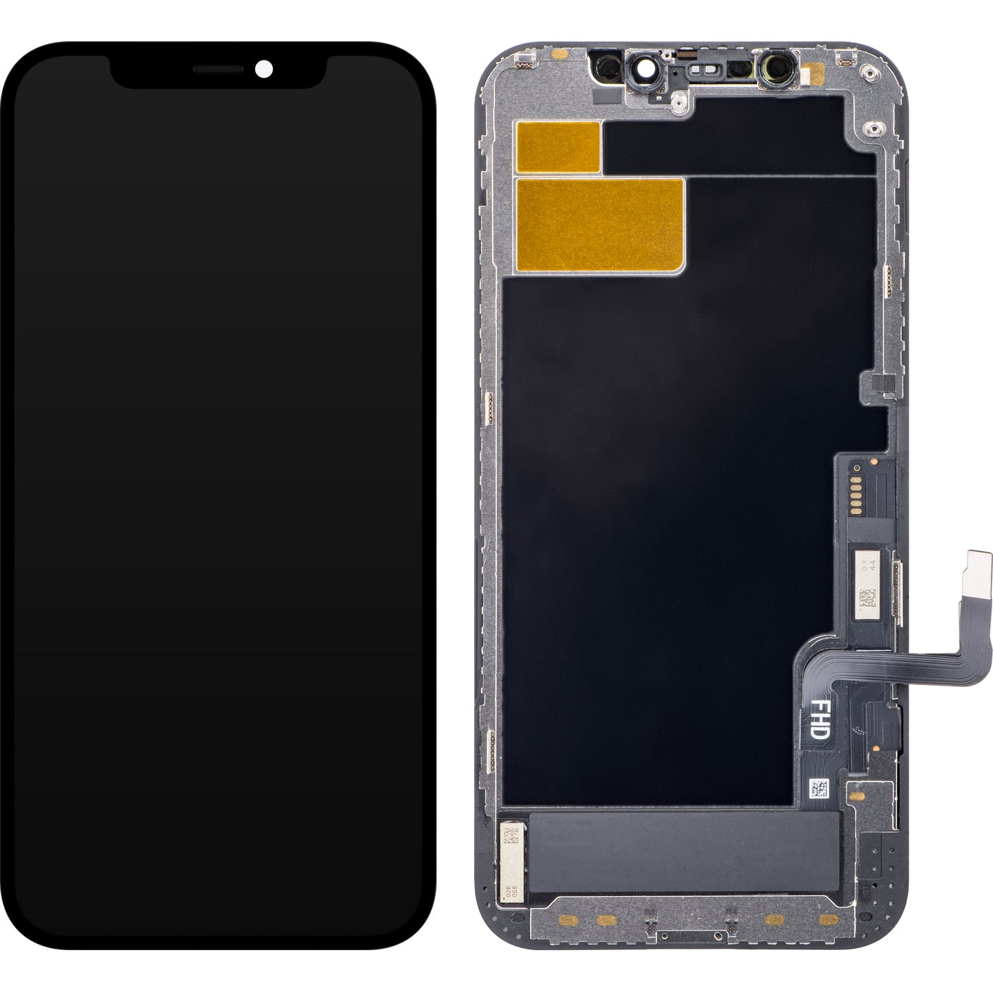 ZY Écran tactile pour Apple iPhone 12 / 12 Pro, avec cadre, In-Cell IC Movable LCD Version, noir