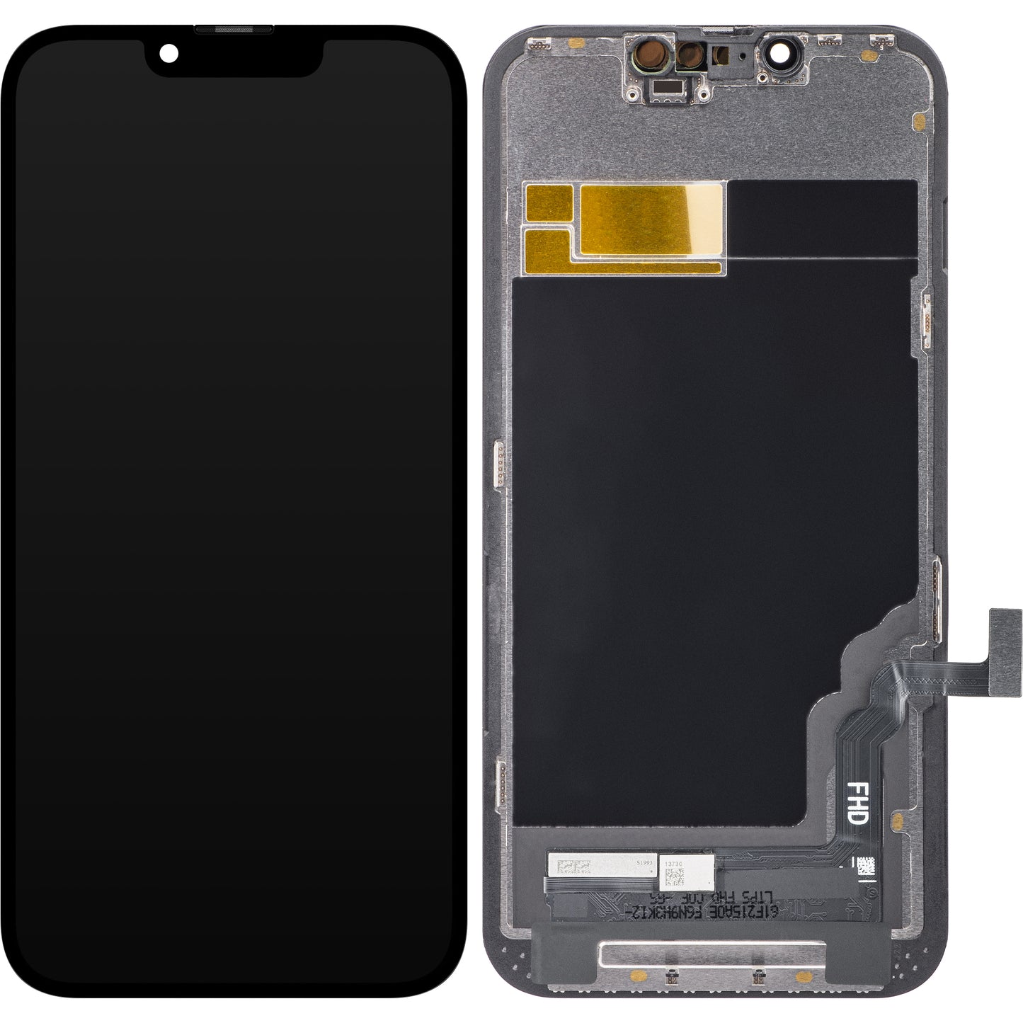 ZY Écran tactile pour Apple iPhone 13, avec cadre, LCD In-Cell IC mobile, noir 