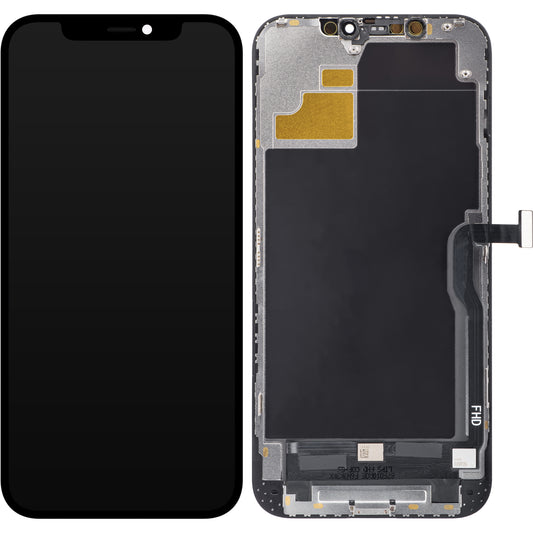 ZY Écran tactile pour Apple iPhone 12 Pro Max, avec cadre, In-Cell IC Movable LCD Version, Noir 