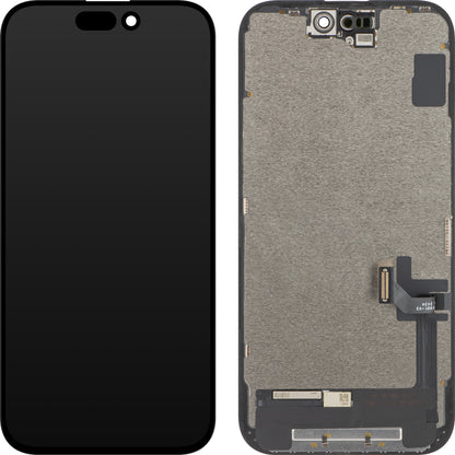 ZY Écran tactile pour Apple iPhone 15, avec cadre, LCD In-Cell IC mobile, noir 