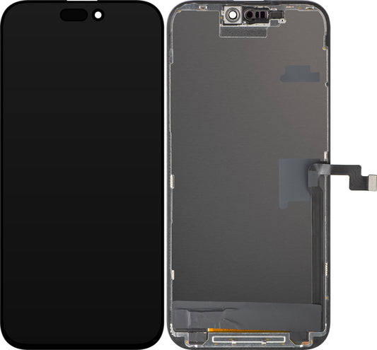 Écran avec Touchscreen ZY pour Apple iPhone 16 Pro Max, avec Cadre, Version LCD In-Cell IC Movable, Noir