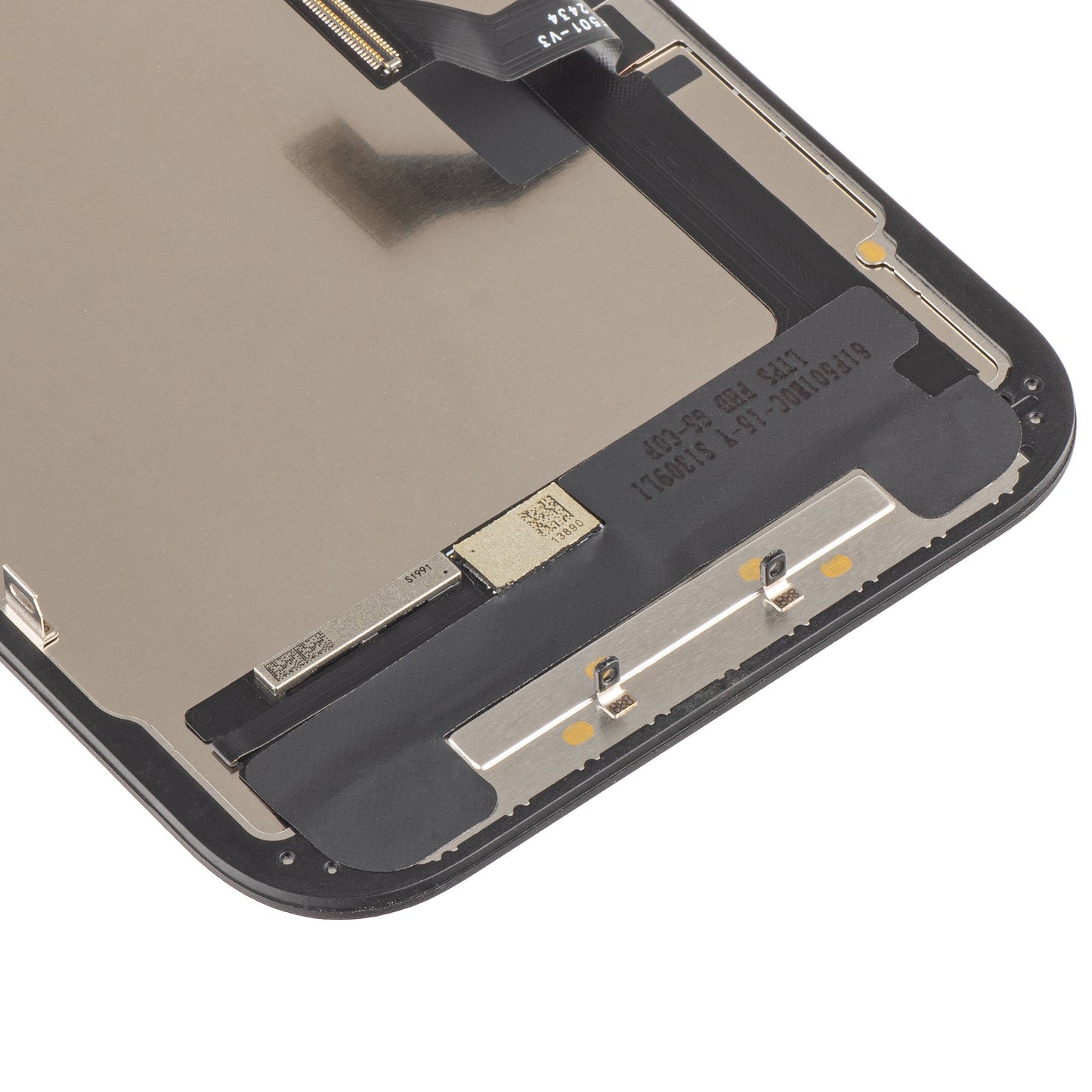 ZY Écran tactile pour Apple iPhone 15, avec cadre, LCD In-Cell IC mobile, noir 