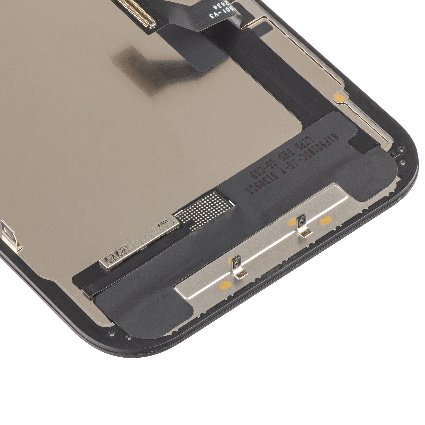 ZY Écran tactile pour Apple iPhone 15, avec cadre, LCD In-Cell IC mobile, noir 