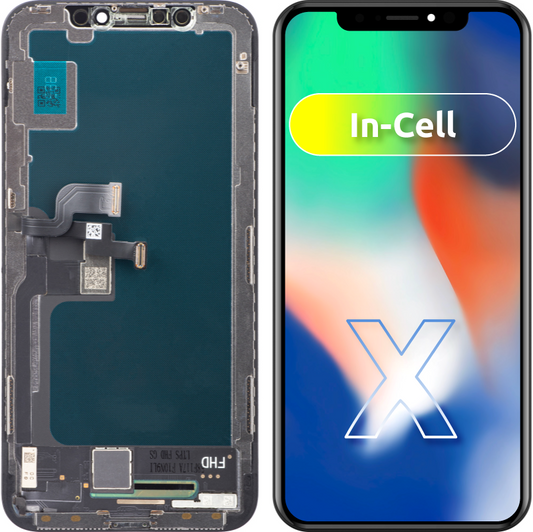 Écran tactile ZY pour Apple iPhone X, avec cadre, version LCD In-Cell, noir