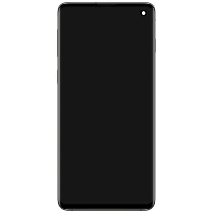 Samsung Galaxy Galaxy S10 G973 Écran tactile avec cadre, noir prisme, Service Pack GH82-18850A