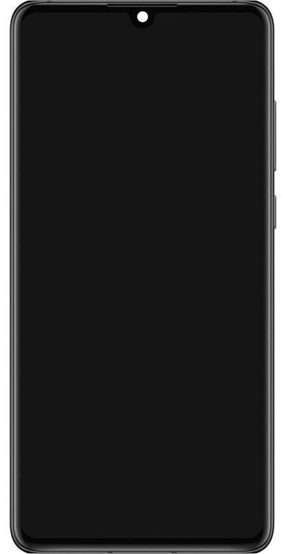 Écran tactile Huawei P30, avec cadre et batterie, noir, Service Pack 02354HLT