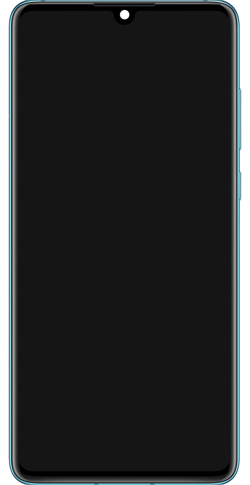 Écran tactile Huawei P30 avec cadre et batterie, Bleu (Aurora Blue), Pack de service 02354HRH