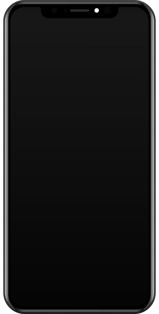 Écran tactile JK pour Apple iPhone XR, avec cadre, version LCD intégrée, noir